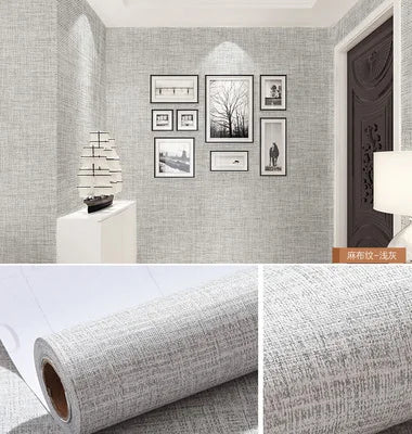 Linen PVC Öntapadós Tapéta
