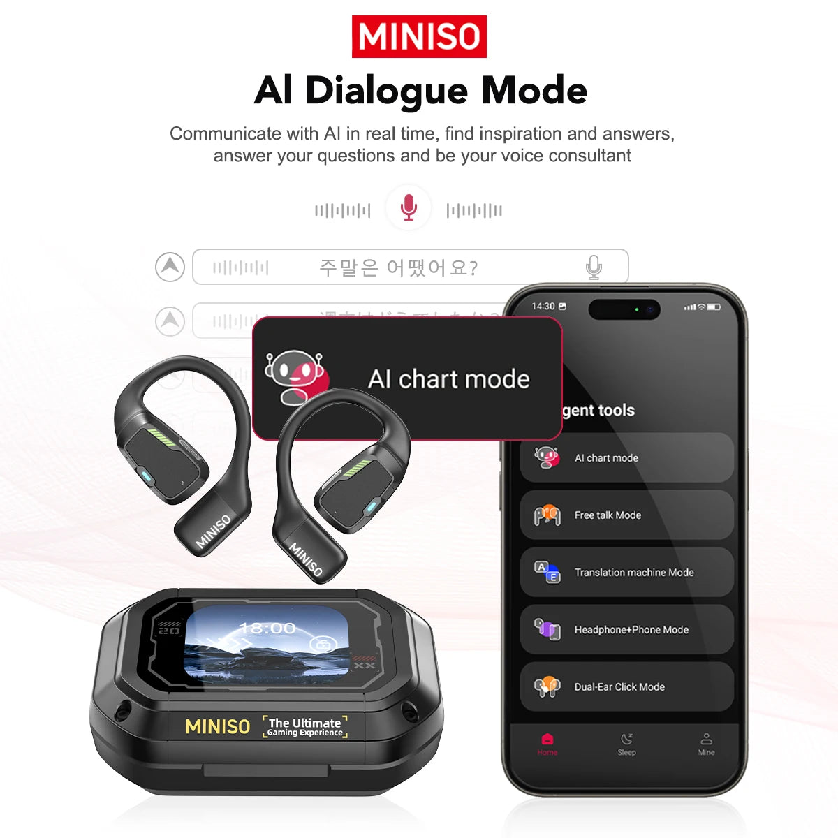 MINISO M98 AI Fülhallgató