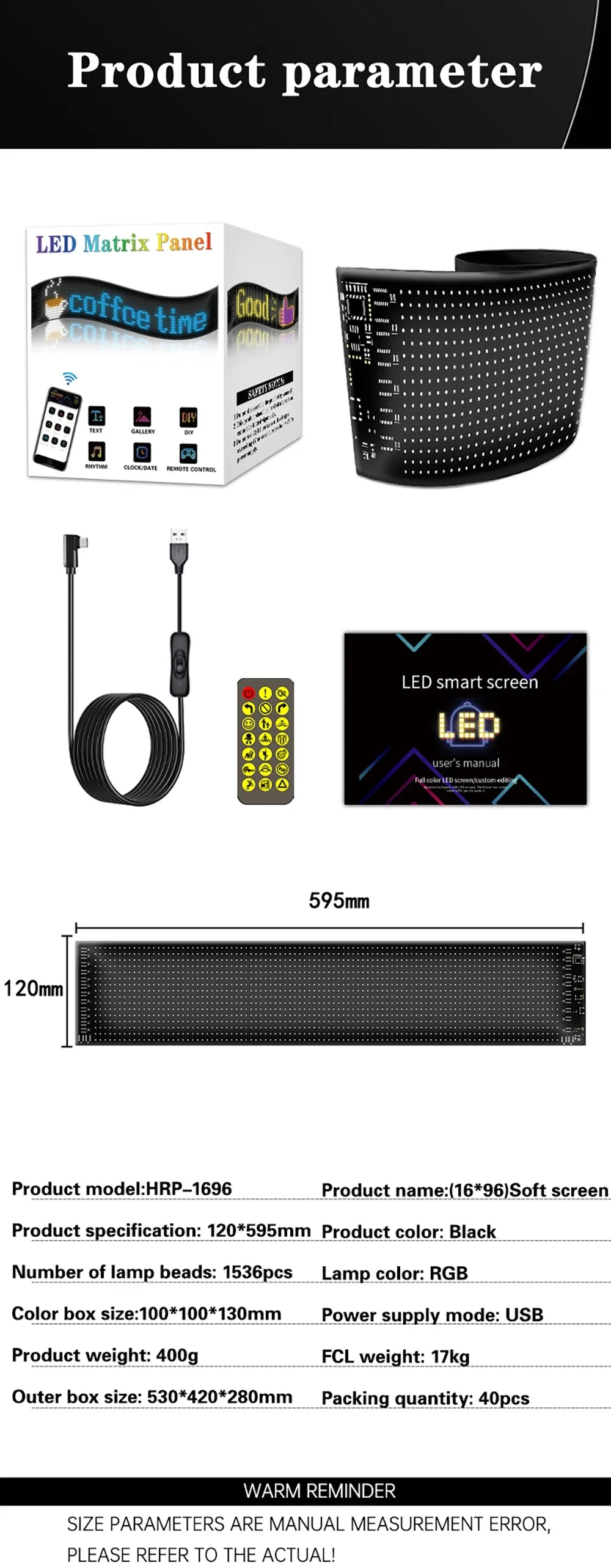 LED Mátrix Panel Bluetooth