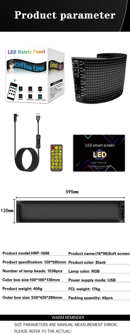 LED Mátrix Panel Bluetooth