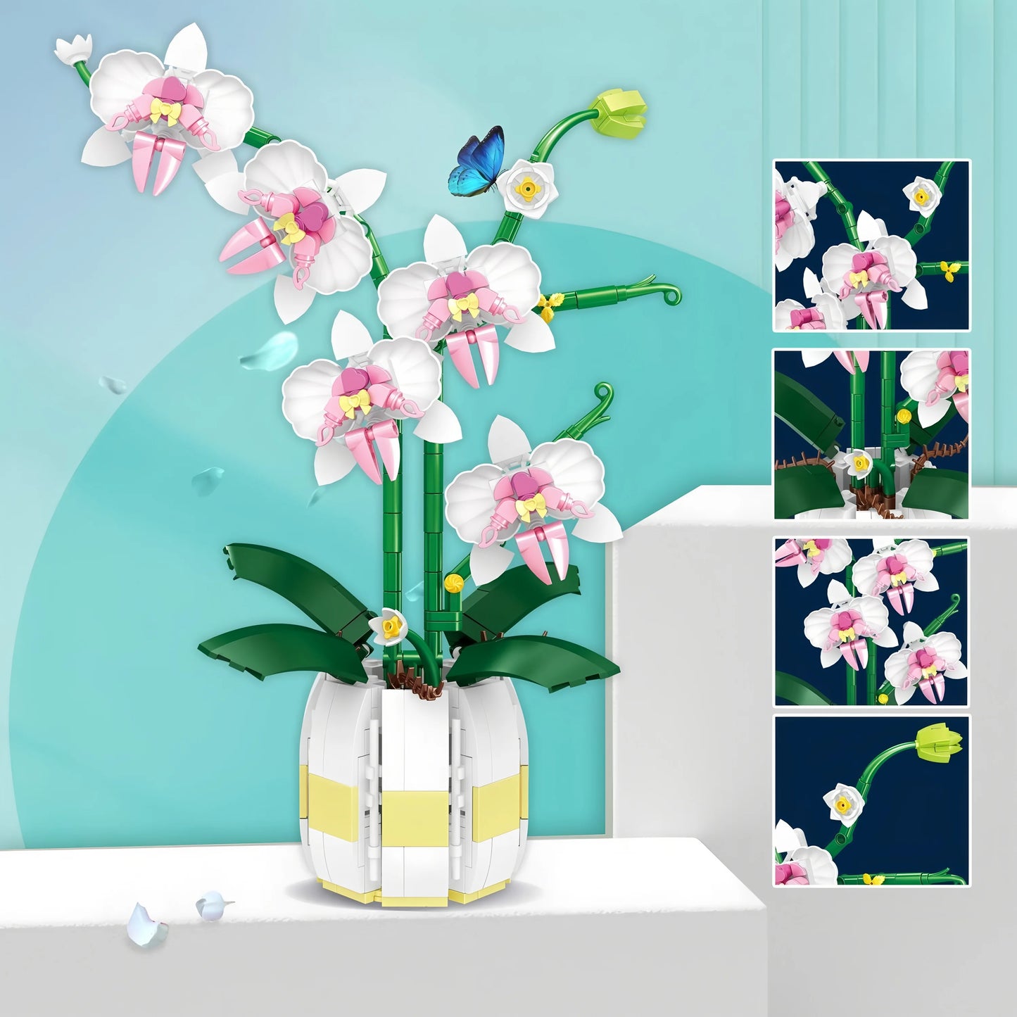 NONECE Orchidea Építő Kocka
