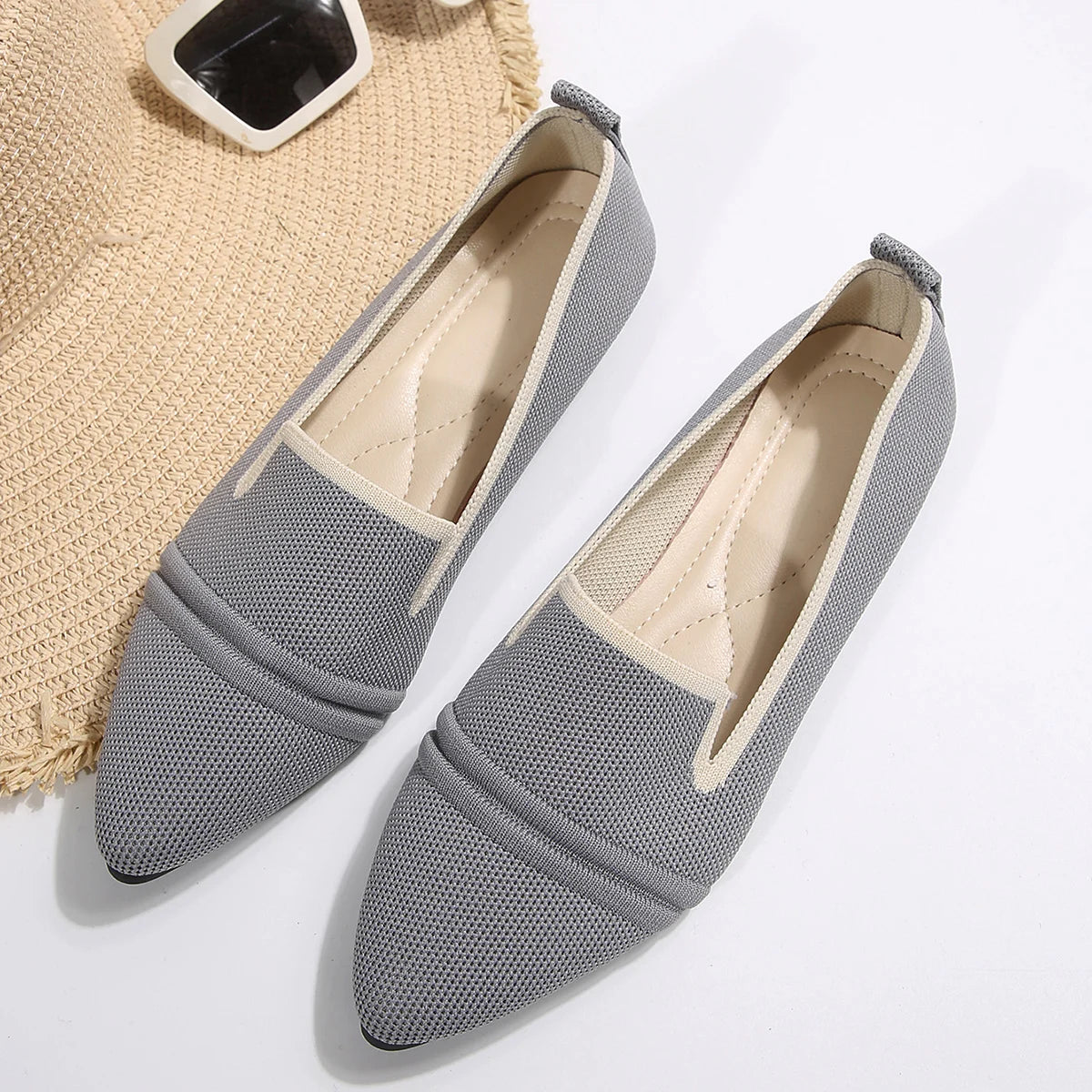 RZSMTYA Women's Slipon Flat Shoes