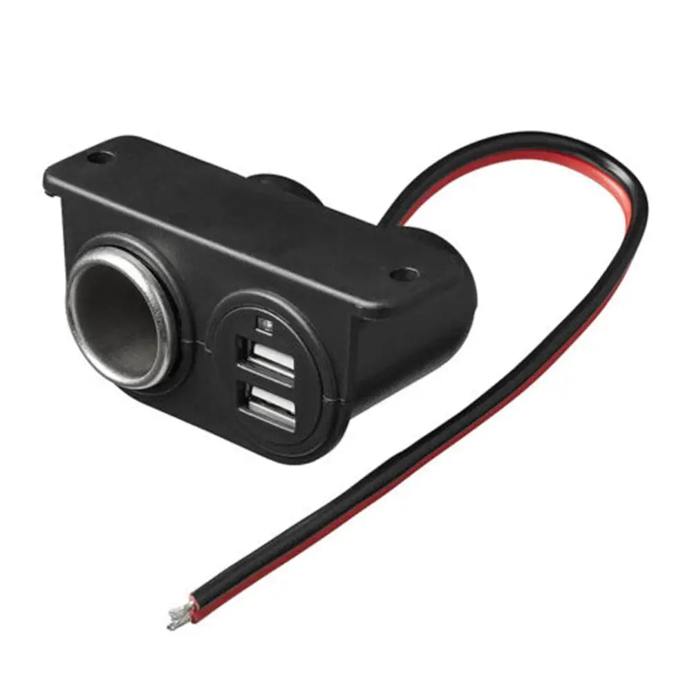 USB Autós Töltő Kettős Port