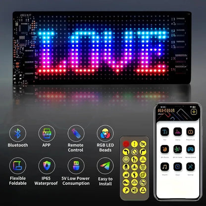 Programozható LED Kijelző Autó