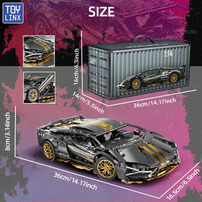 Lego Compatible Sports Car