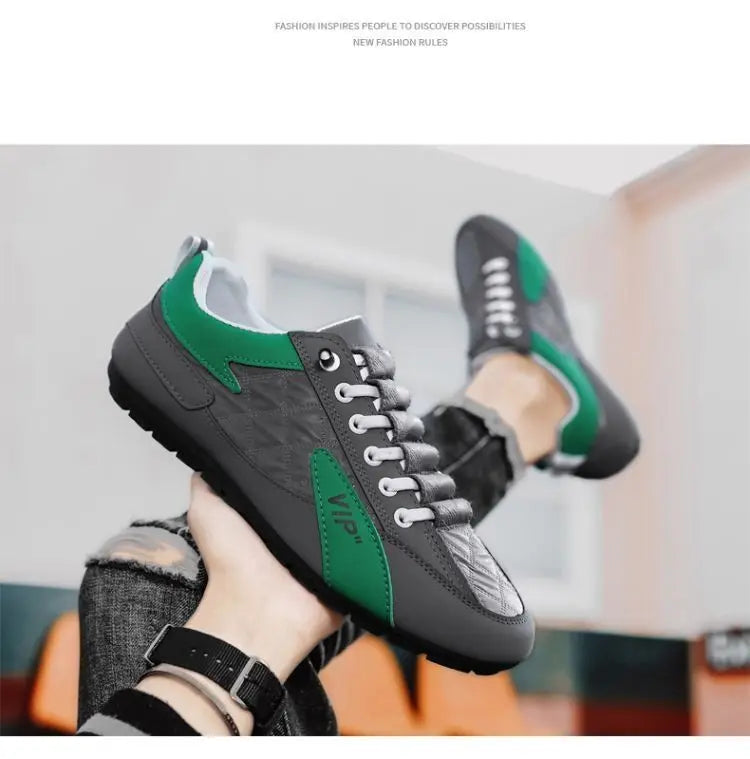 Férfi Nyári Félcipő Baotou Papucs - Divatos Lapos Talpú Bean Shoes