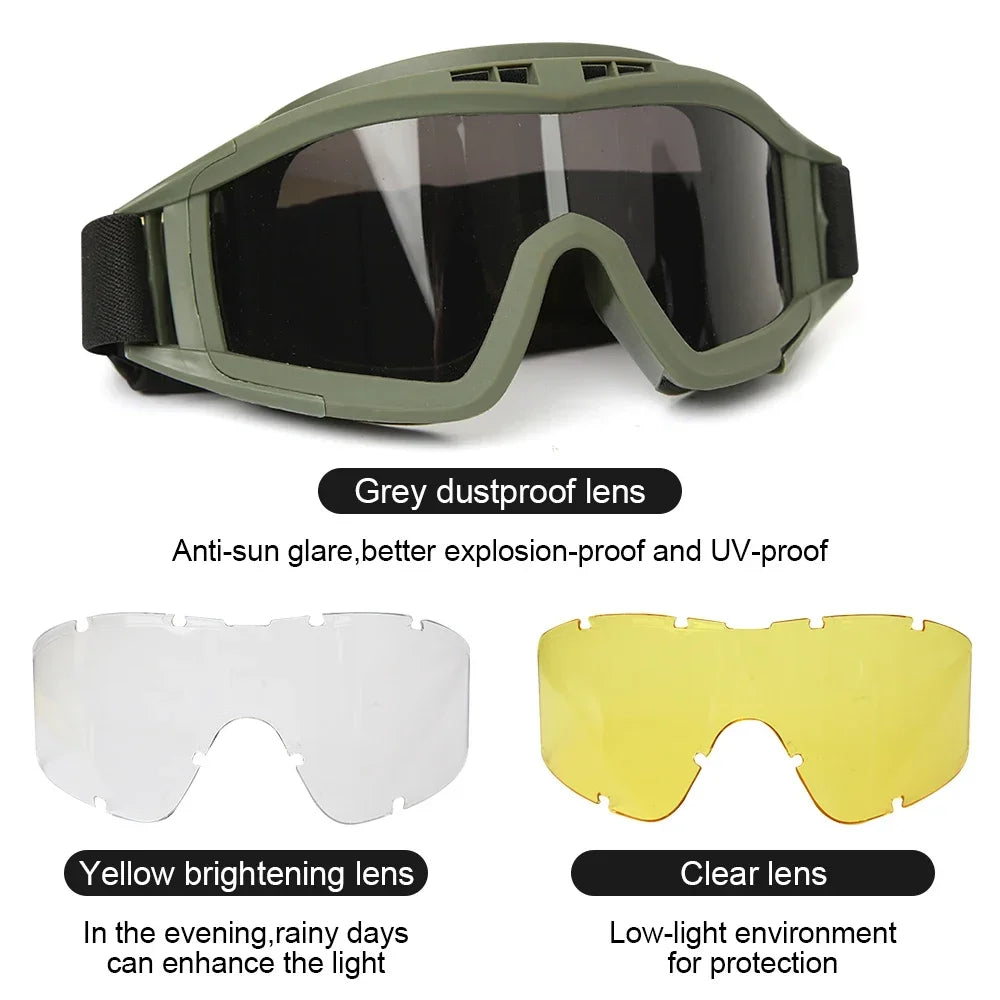 Airsoft Szemüveg Szélvédett UV