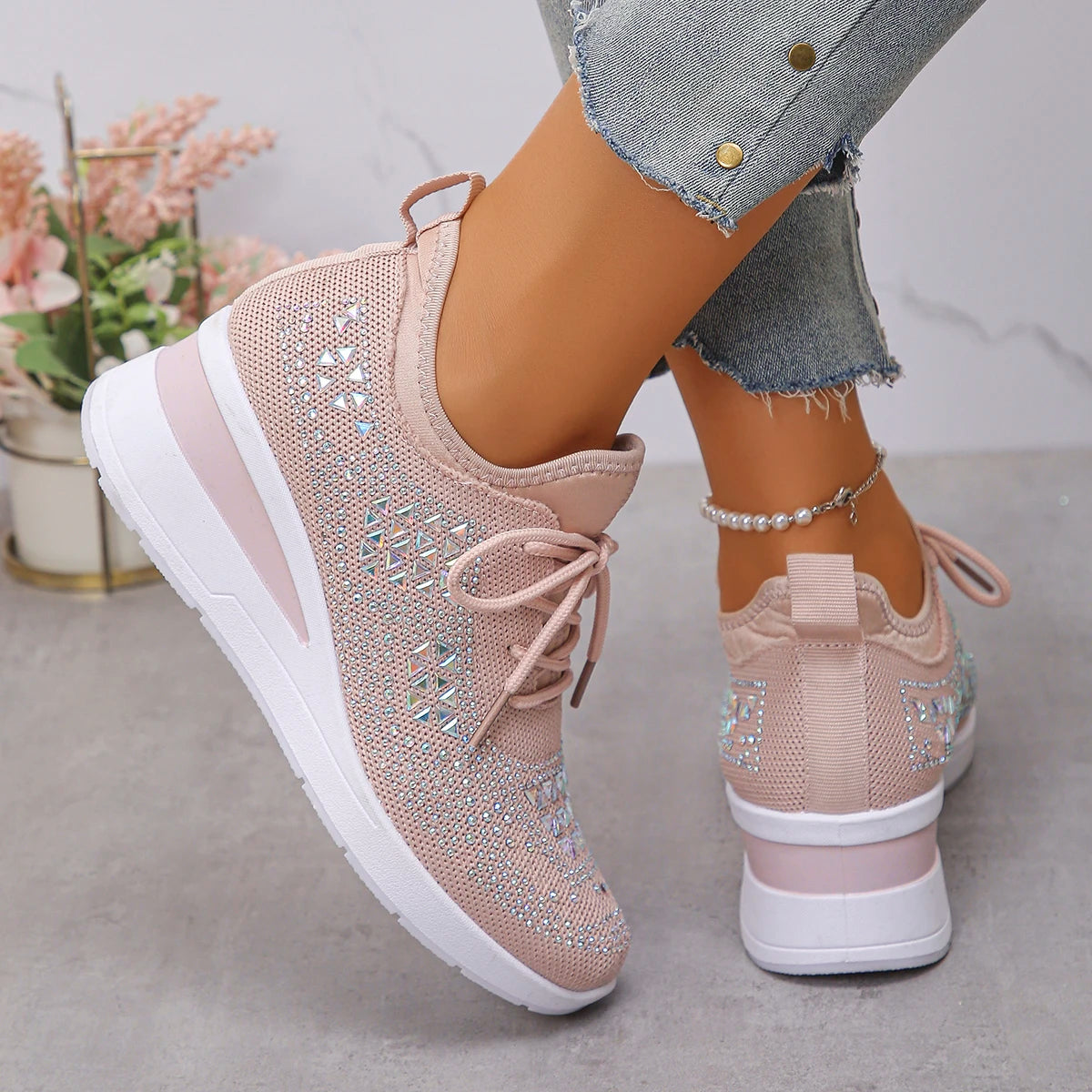Shoes Breathable Mesh Lace-up