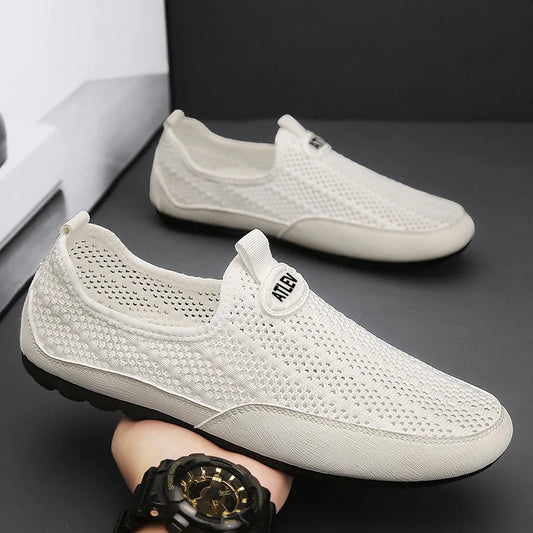 Férfi Nyári Mokaszin Cipő Könnyű Mesh - Elegáns Casual Loafer