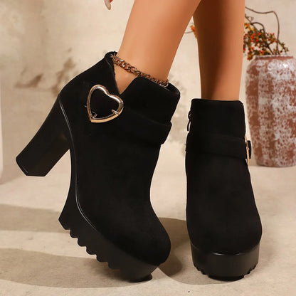 Shoes Square Heel Boots