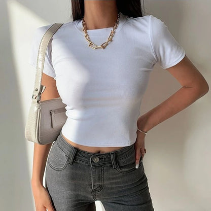 Női Crop Top Soft JEYONGZOOCN