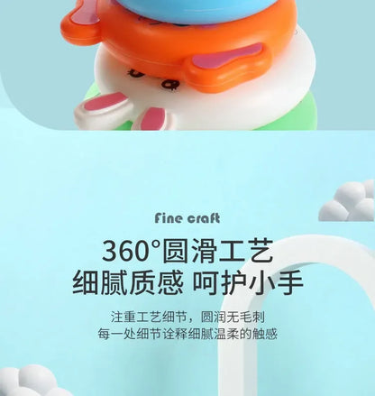 0 12 Month Baby Puzzle Pyramid Tower Cup Stacking Duck Toys Montessori Educational Beach Kids Pool Bathtub Toy Boy Gril Gift - BAALAAZ