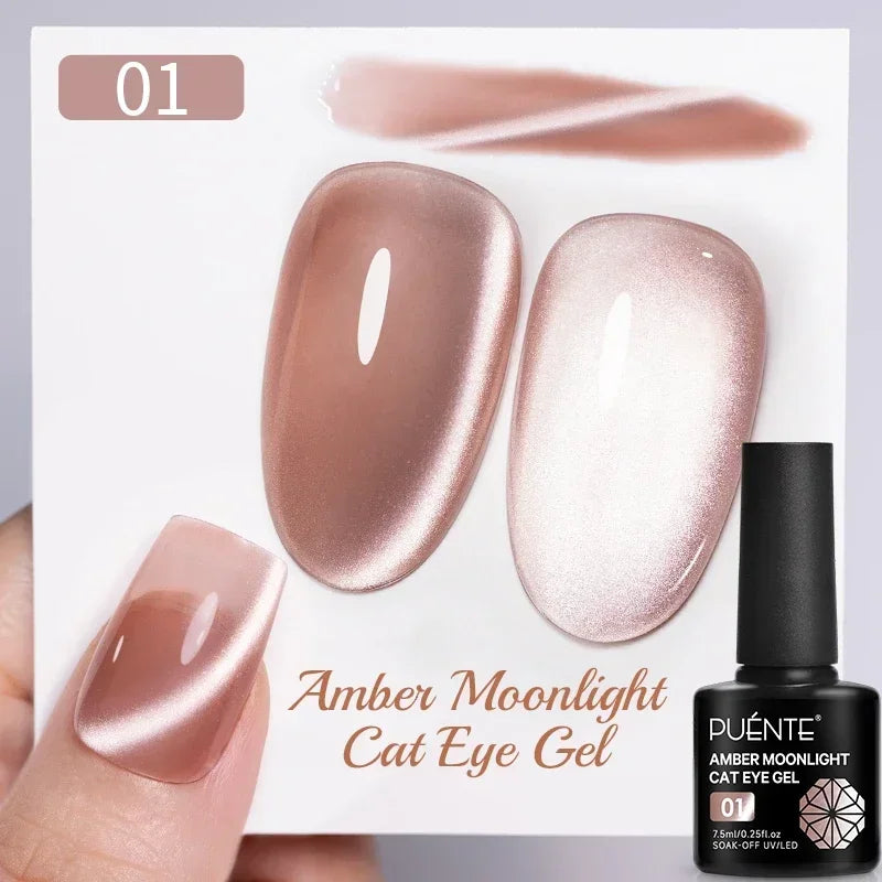 Puente Cat Eye Gel Fényes Kék