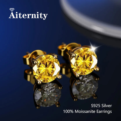 Moissanite Fülbevaló Uniszex