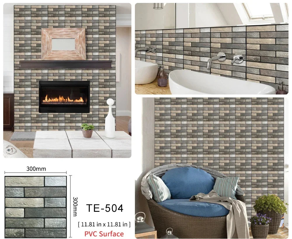 Öntapadós Csempe 3D Matrica