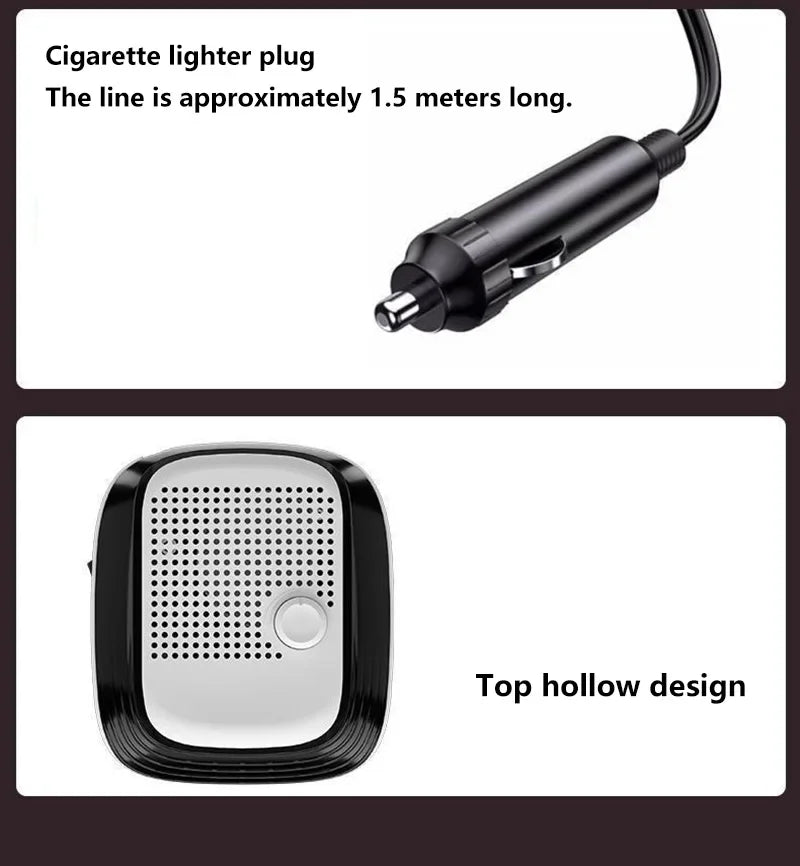 Xiaomi 360° Forgatható Autó Fűtőventilátor 12V/24V - Gyors Melegítés, Állítható Sebesség
