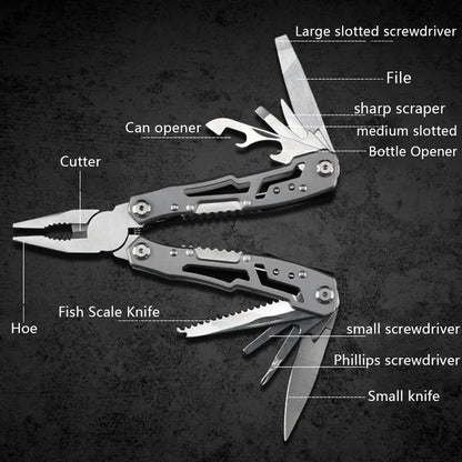 Kemping Multitool Rozsdamentes