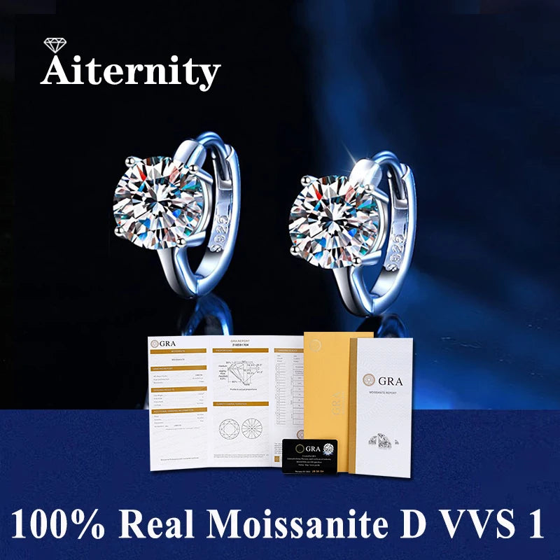 Moissanite Fülbevaló Aiternity
