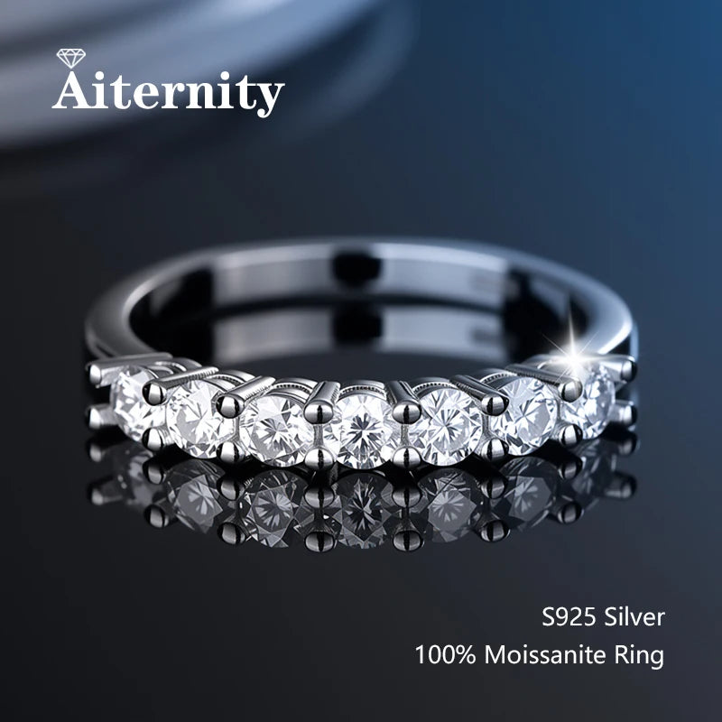 Moissanite Gyűrű 925 Nőknek