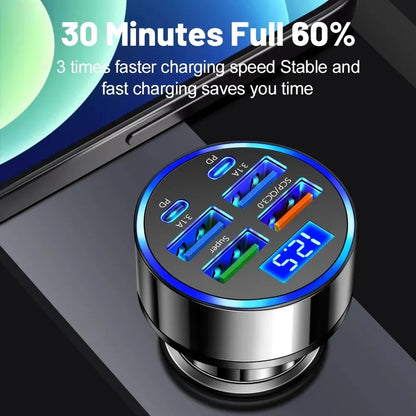 Autós Töltő 250W PD Gyors