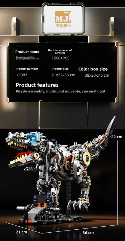 T Rex Építő Játék Félmechanikus