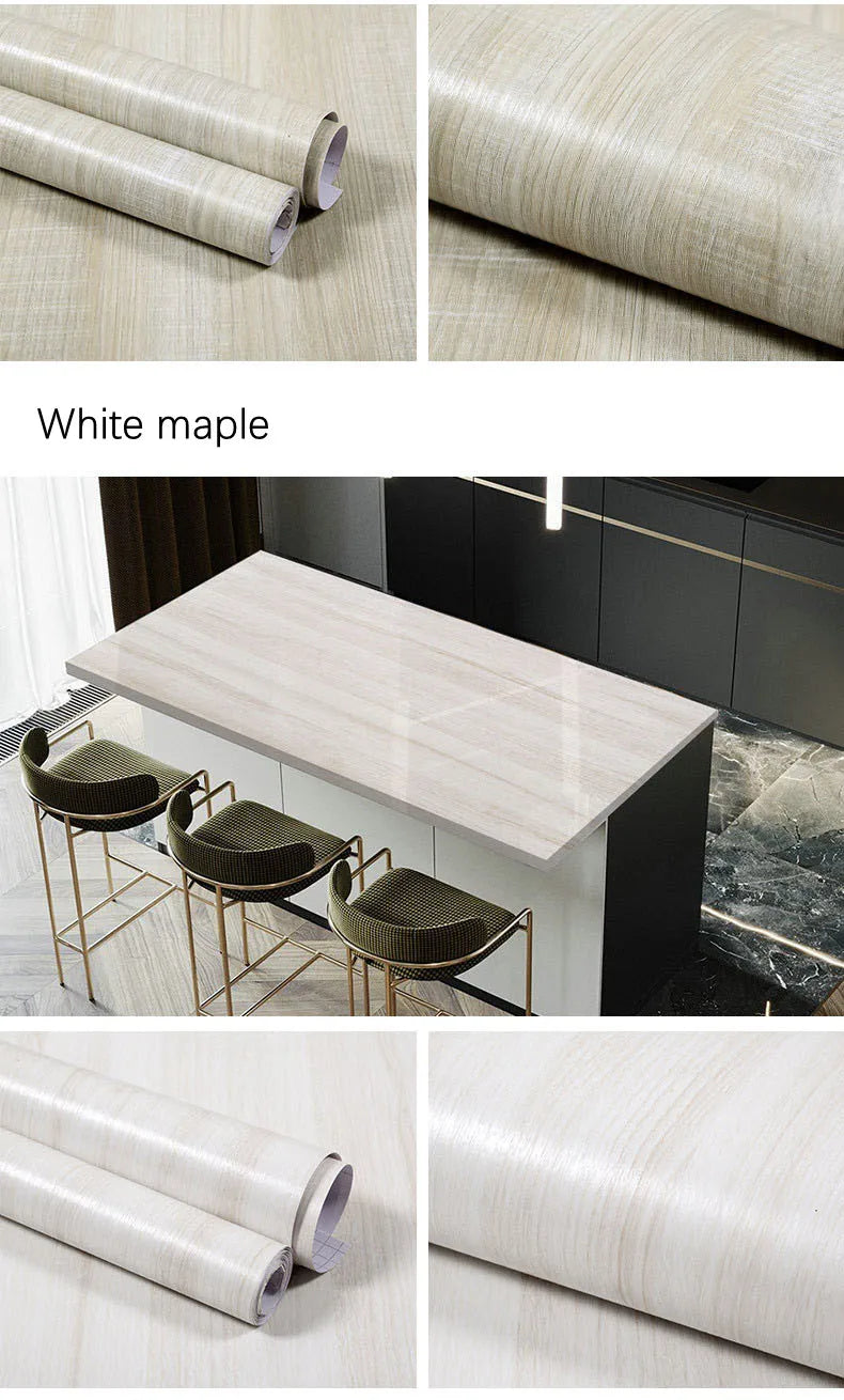 Wood Pattern Self-Adhesive Wall Film