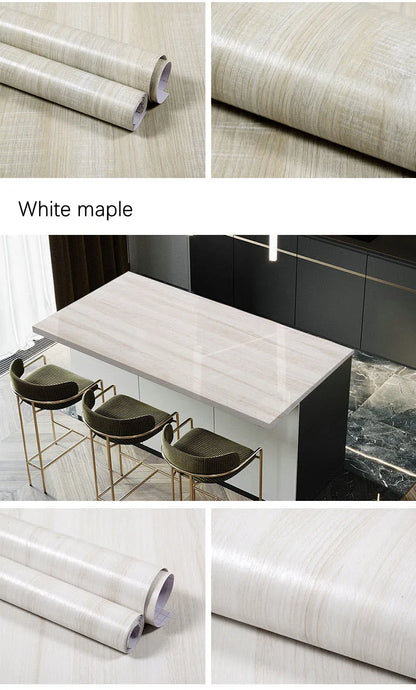 Wood Pattern Self-Adhesive Wall Film