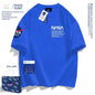 NASA-Baumwoll-T-Shirt, atmungsaktives Muster