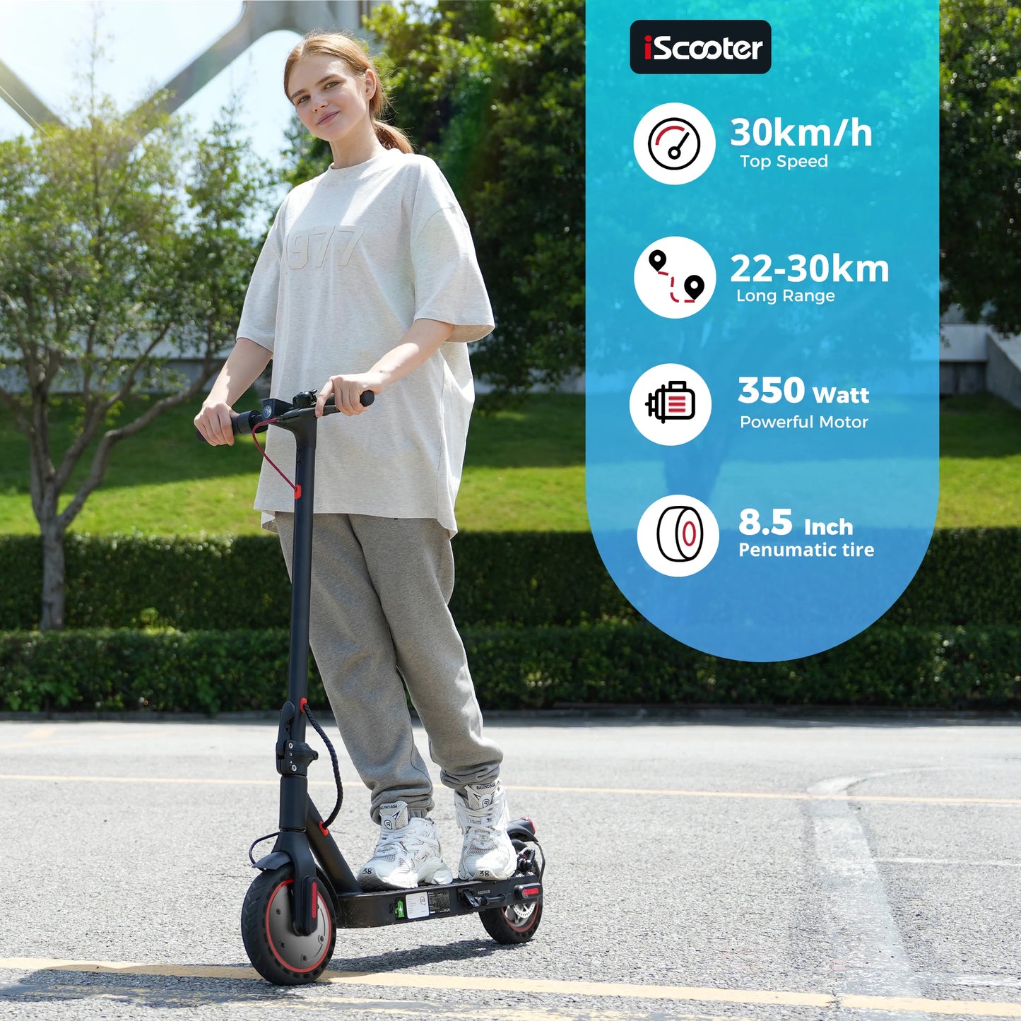 iScooter I9 350W Unisex-Scooter