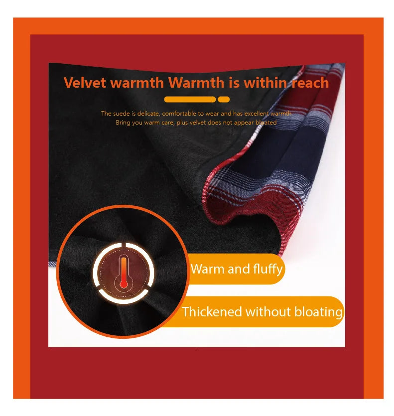 Meleg Bélelt Kockás Ing