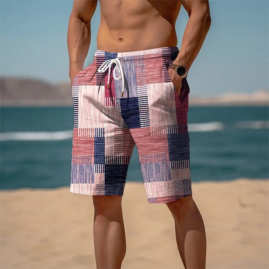 Férfi Pálma Mintás Board Shorts