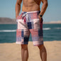 Férfi Pálma Mintás Board Shorts