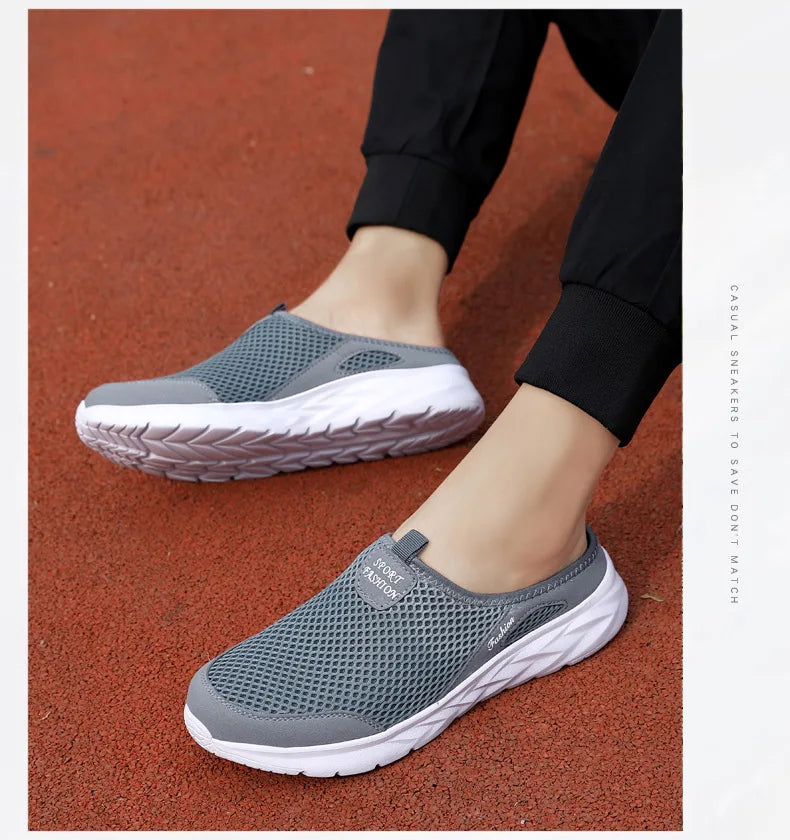 Férfi Nyári Papucs - Lélegző Hálós Slip-On Félcipő