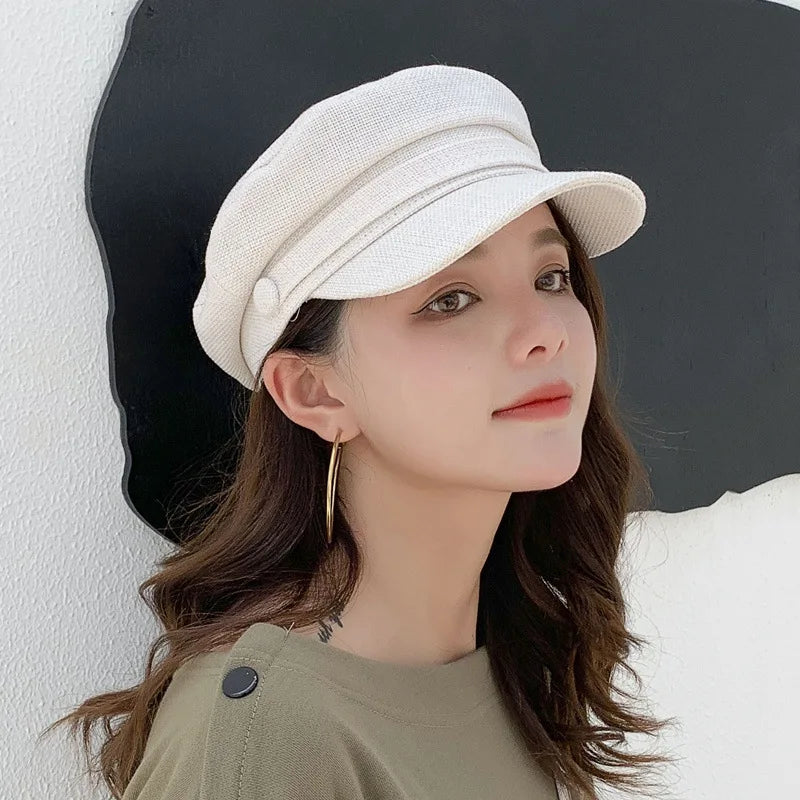 YBCN Sapka Beret Unisex Pamut