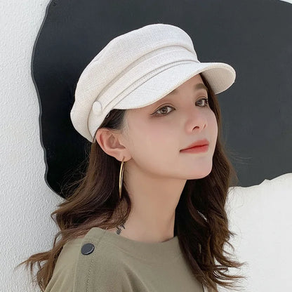 YBCN Sapka Beret Unisex Pamut