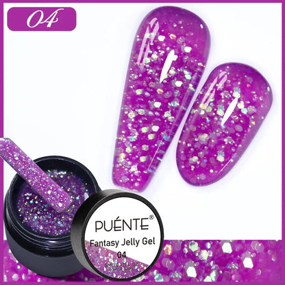 Puente Cat Eye Gel Fényes Kék