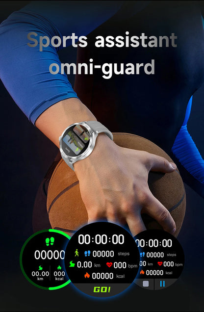 OutdoorTech GPS Sportos Okosóra Férfiaknak - 1,85 Hüvelykes AMOLED Kijelző NFC és HD Hívás IP68 Vízálló