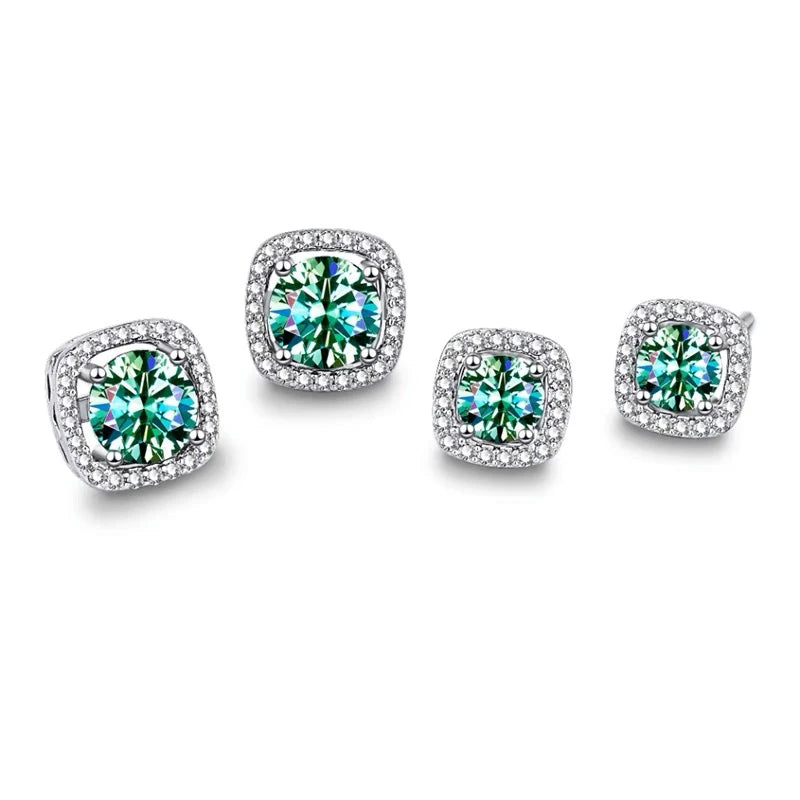 Moissanite Csavaros Fülbevaló