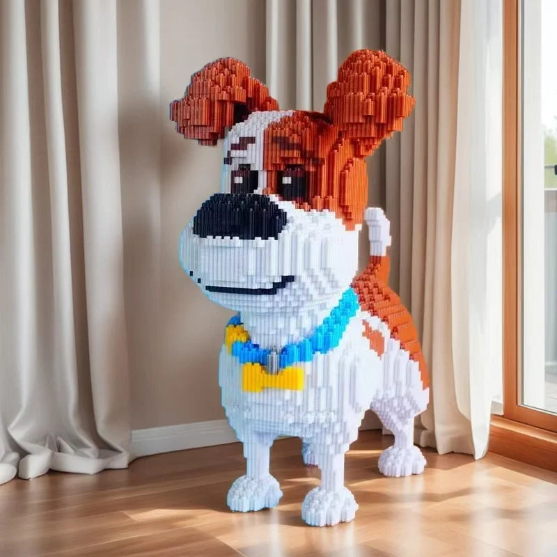 Mini Kutyás Építő Kocka Játék 3698 Darabos - Cuki Pixel Mintázat És Összekapcsolódó Műanyag Blokkok