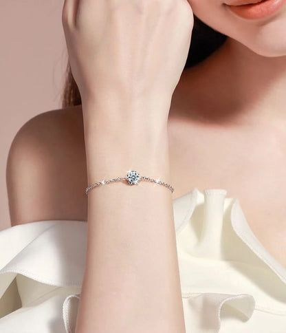 Moissanite Hópehely Karkötő