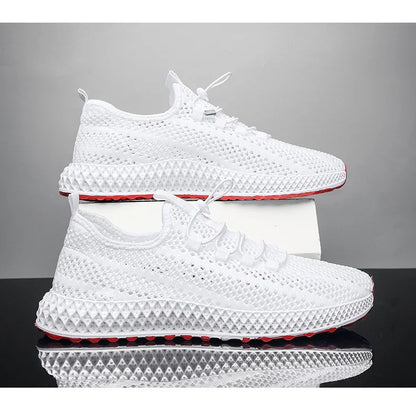 Férfi Casual Sneaker Mesh Slip-On - Légáteresztő Lapos Talpú Cipő Nagy Méret