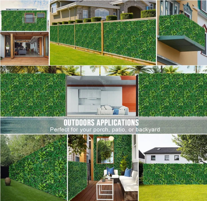 Mű Fű Fal Panel Boxwood Sövény