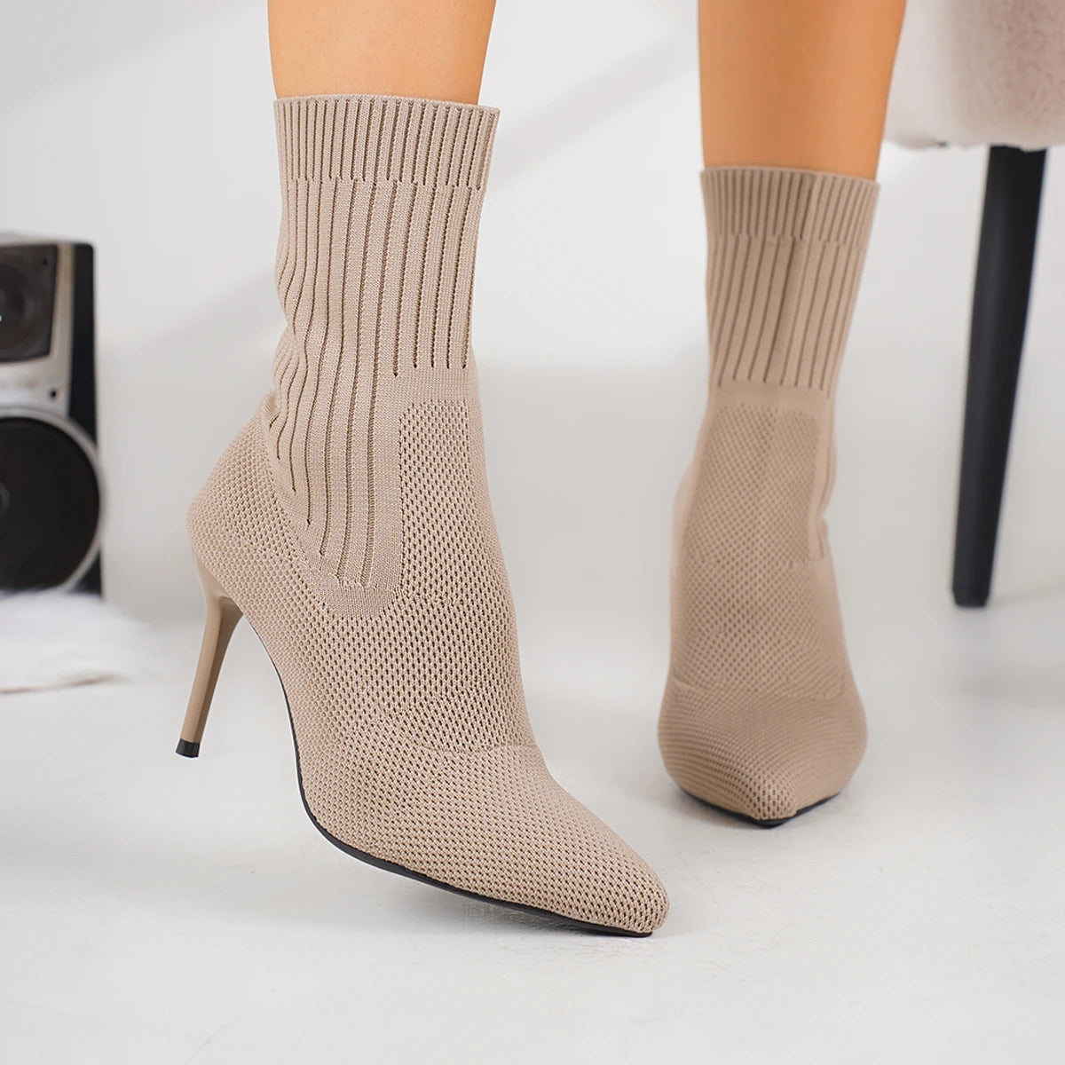 Schuhe Stiefeletten mit dünnem Absatz