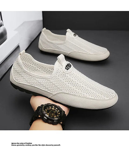 Férfi Nyári Mokaszin Cipő Könnyű Mesh - Elegáns Casual Loafer