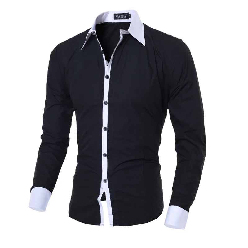 Férfi Ing Slim Fit Csíkos Liva