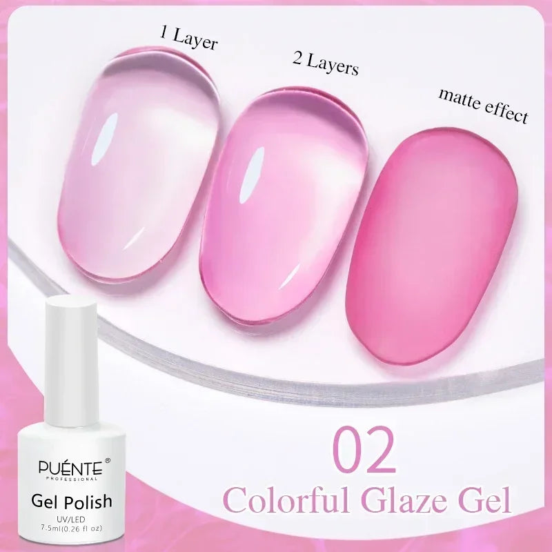 Puente Cat Eye Gel Fényes Kék