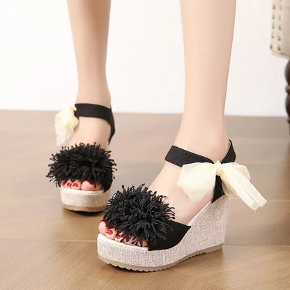 RZSMTYA Damen-Sandalen hoch