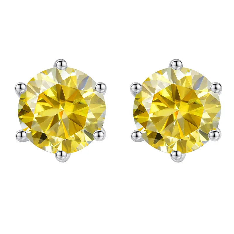 Moissanite Csavaros Fülbevaló