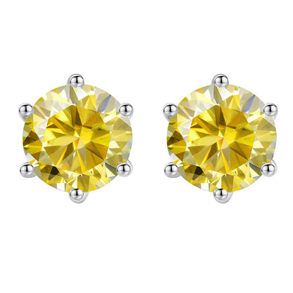 Moissanite Csavaros Fülbevaló