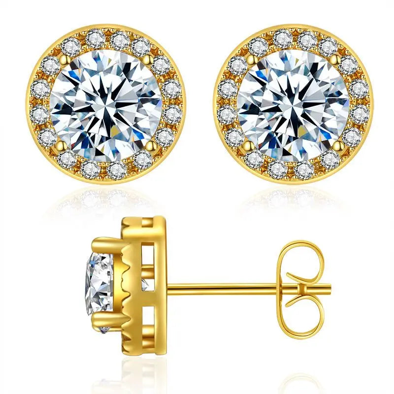 Moissanite Fülbevaló Uniszex